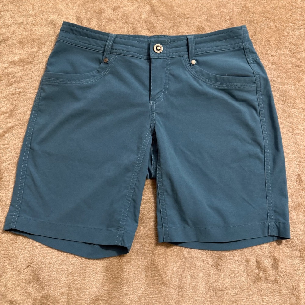 Kuhl Womens Teal Blue Hiking Shorts Size 2 Outdoor Activewear RN 108846